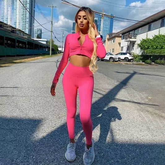 Gym Set Women Tracksuit Clearance Sale Yoga Suit for Fitness 2025 Sport Outfit for Woman Sportswear Pilates Clothes Khaki XL L